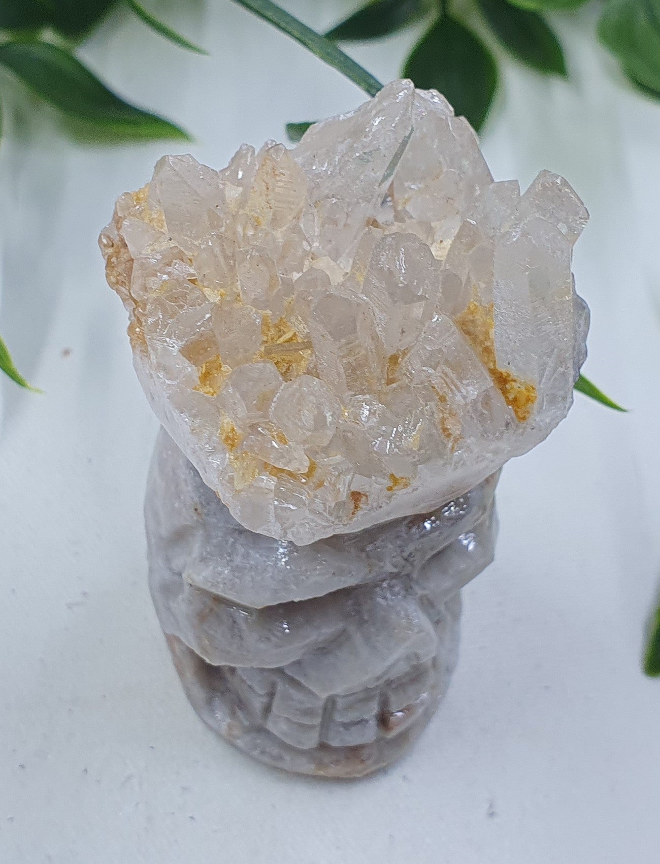 Clear Quartz Skull Head Cluster #2