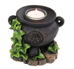 Witches Cauldron Tealight Candle Holder