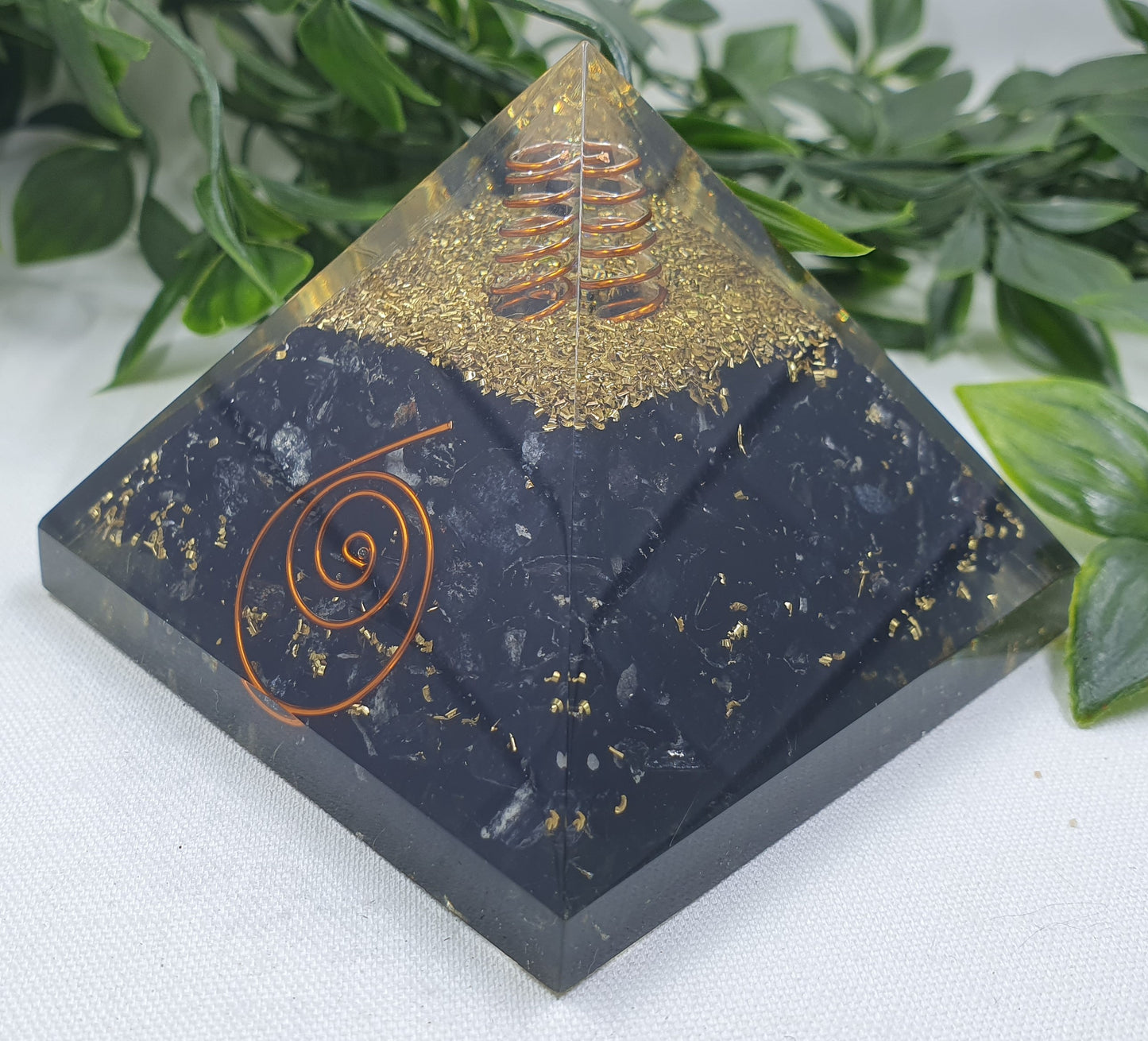 Black Obsidian Orgonite Pyramid #1