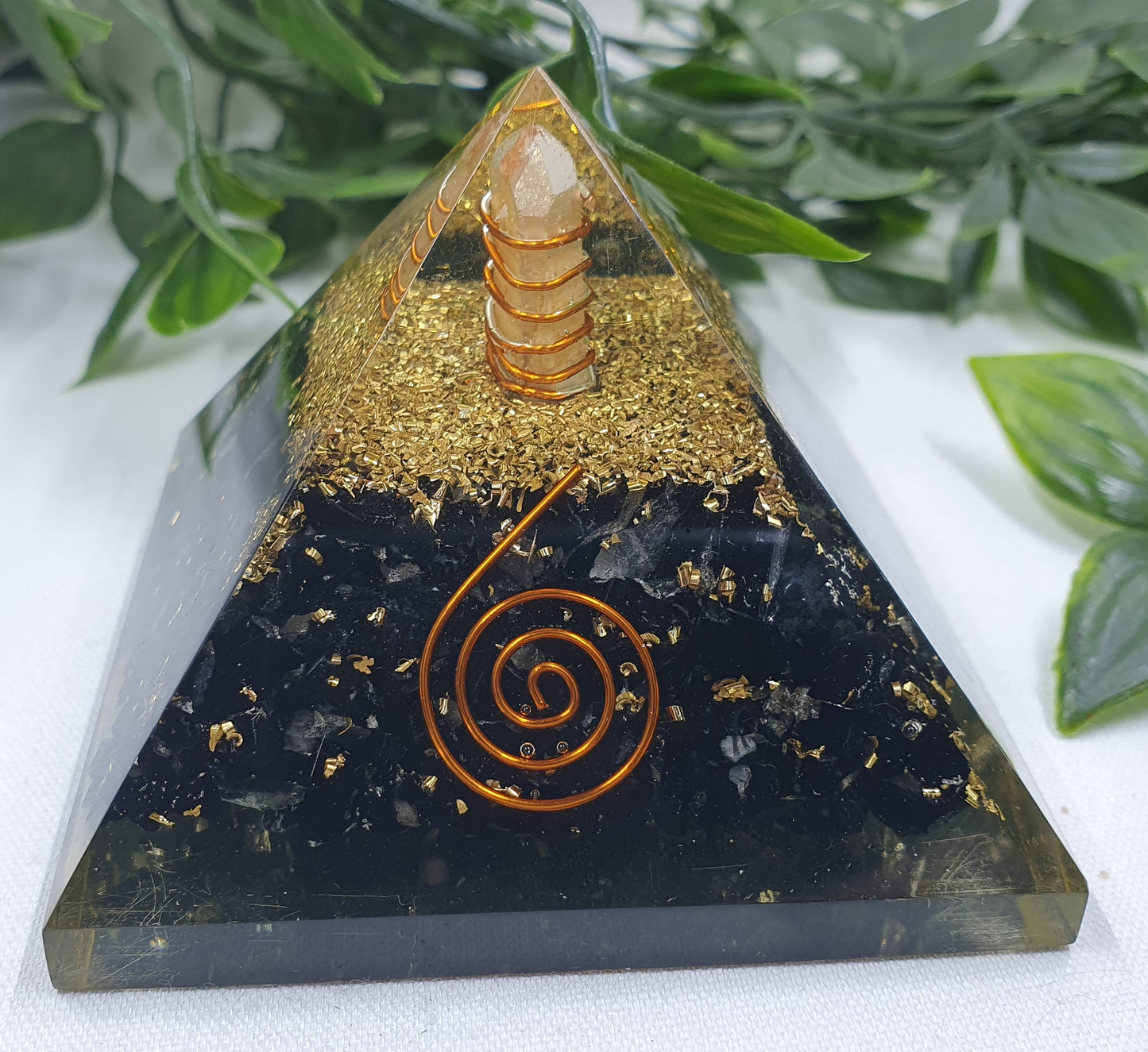 Black Obsidian Orgonite Pyramid #2