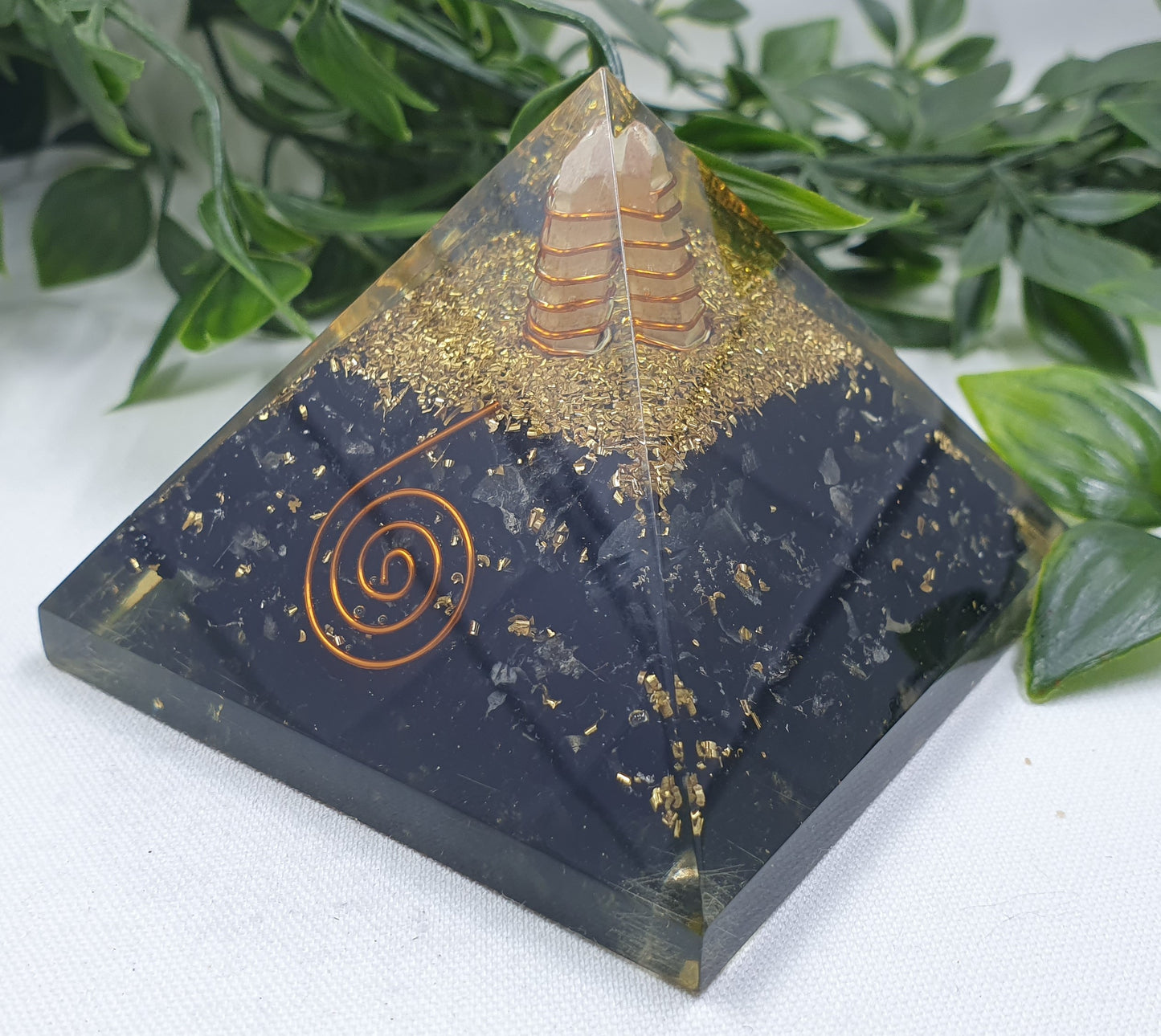 Black Obsidian Orgonite Pyramid #2