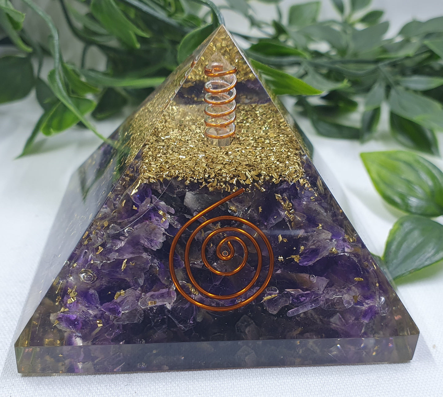 Amethyst Orgonite Pyramid #3