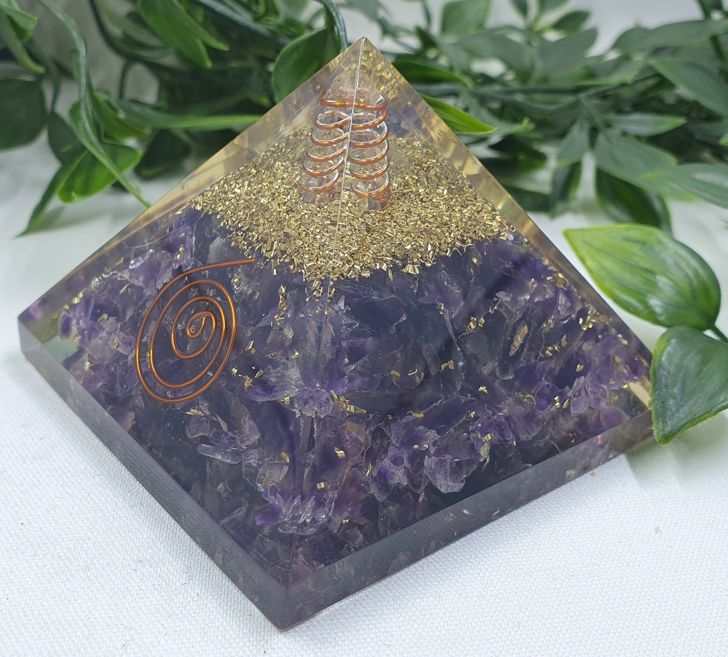 Amethyst Orgonite Pyramid #3