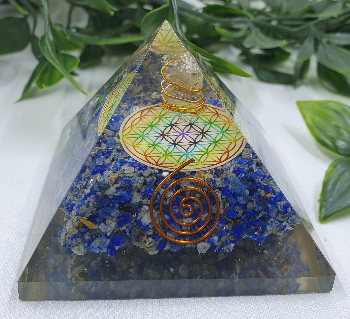 Sodalite Orgonite Pyramid #4