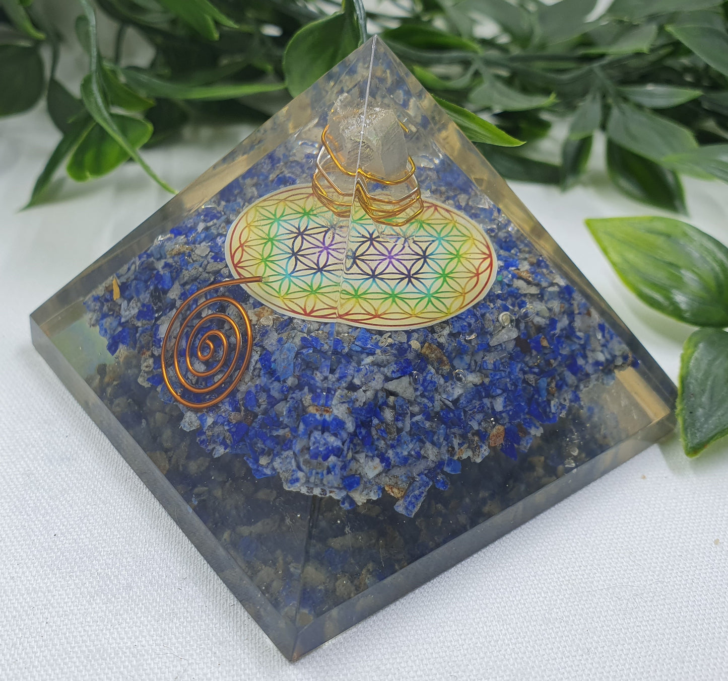 Sodalite Orgonite Pyramid #4