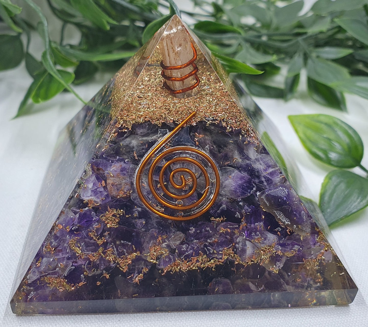 Amethyst Orgonite Pyramid #5