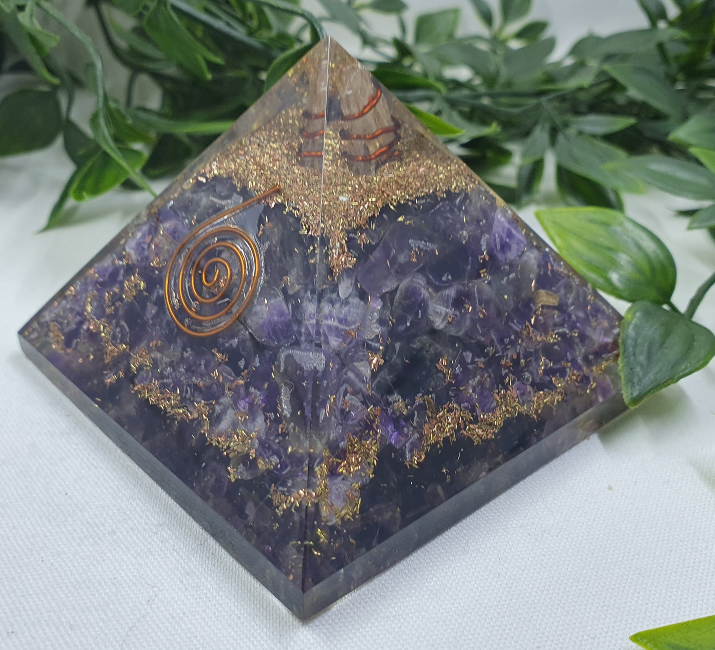 Amethyst Orgonite Pyramid #5