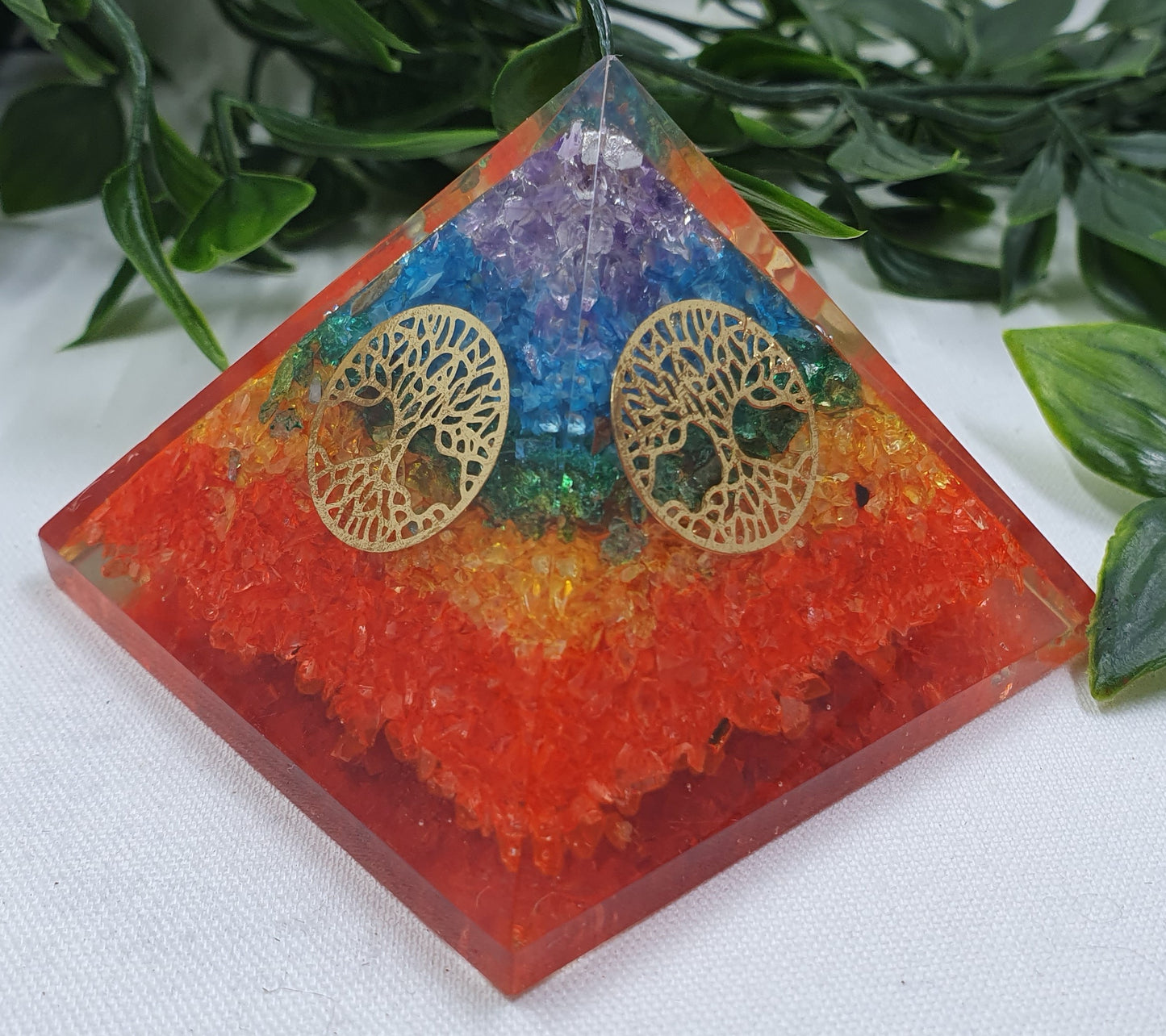 Chakra Orgonite Pyramid #10