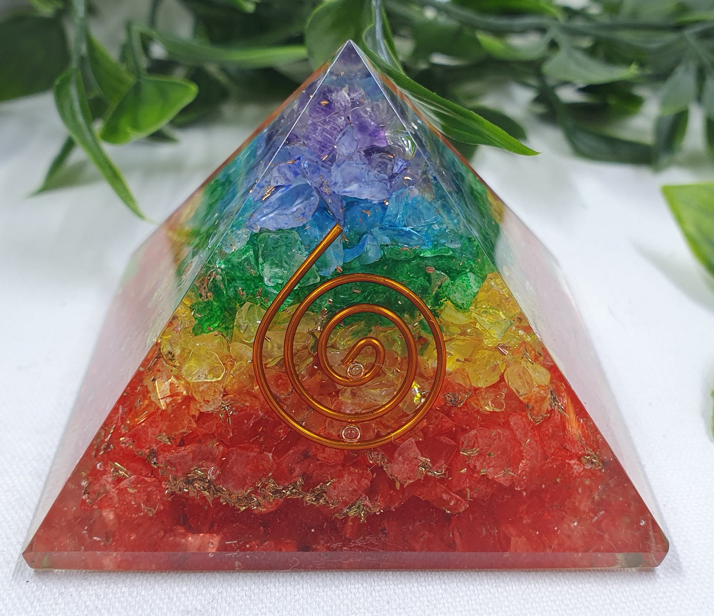 Chakra Orgonite Pyramid #11