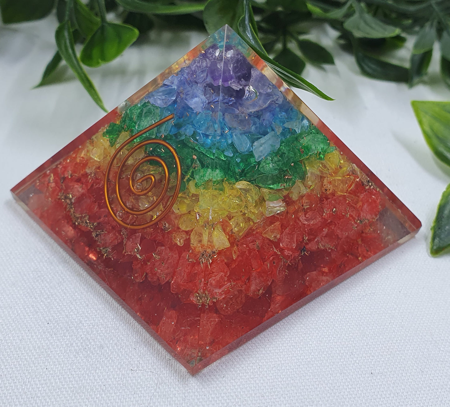 Chakra Orgonite Pyramid #11