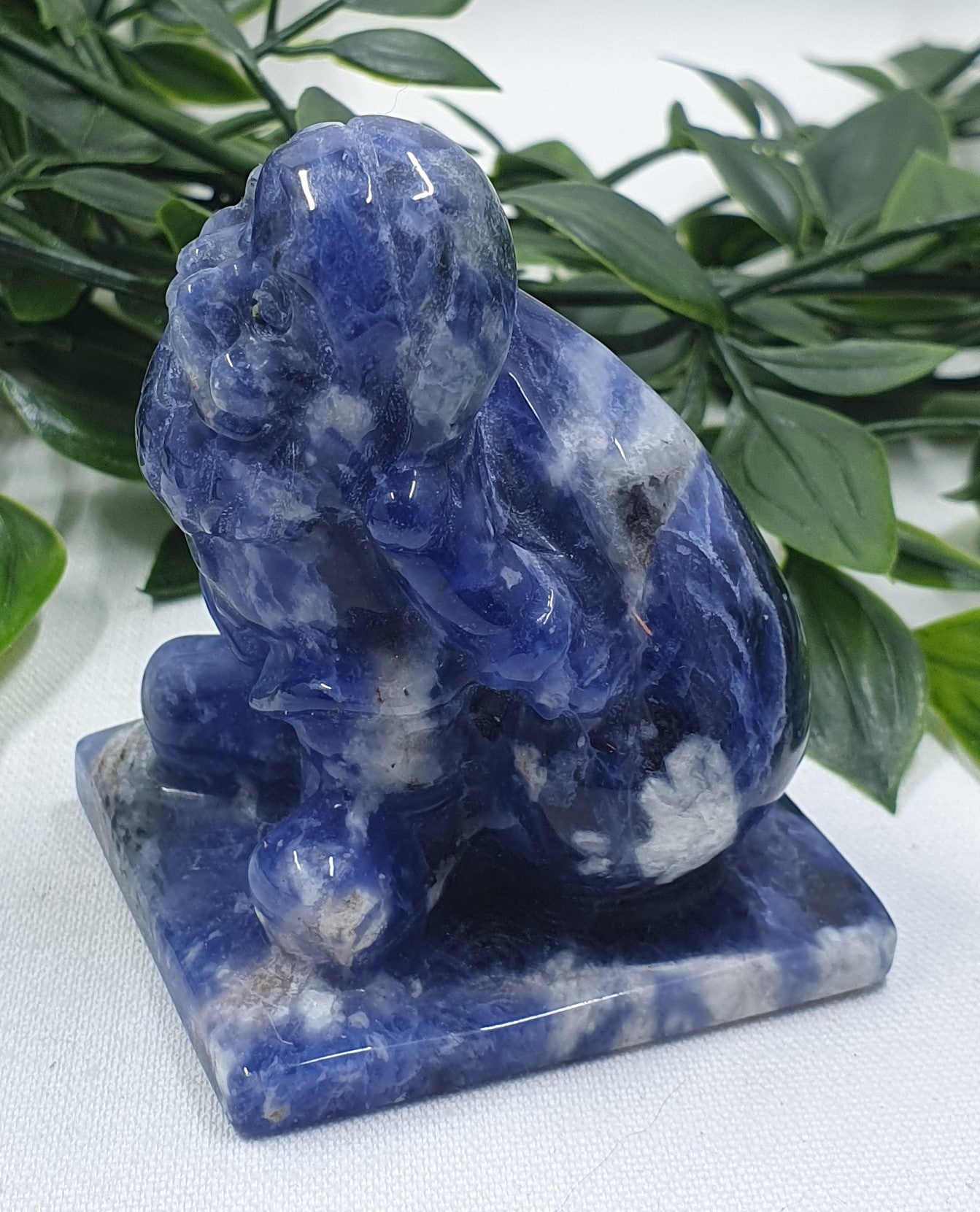 Sodalite Santa Carving #1