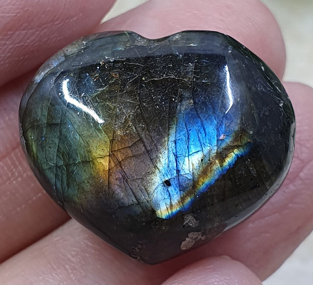 Labradorite Heart #7