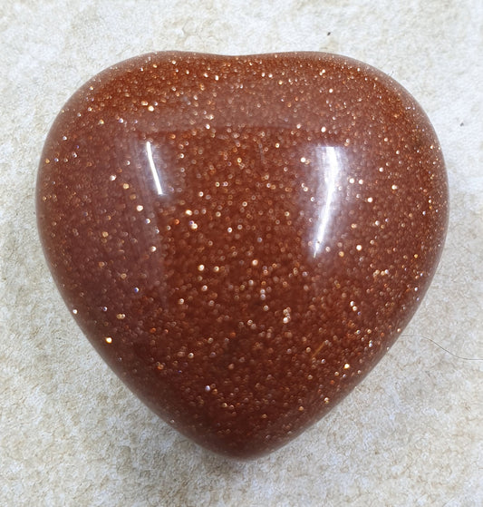 Gold Sandstone Heart #1