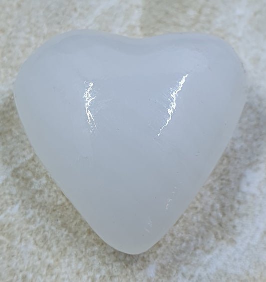 Milky Quartz Heart #1