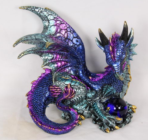 Multicolor Dragon Holding Ball