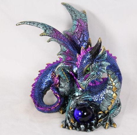 Multicolor Dragon Holding Ball