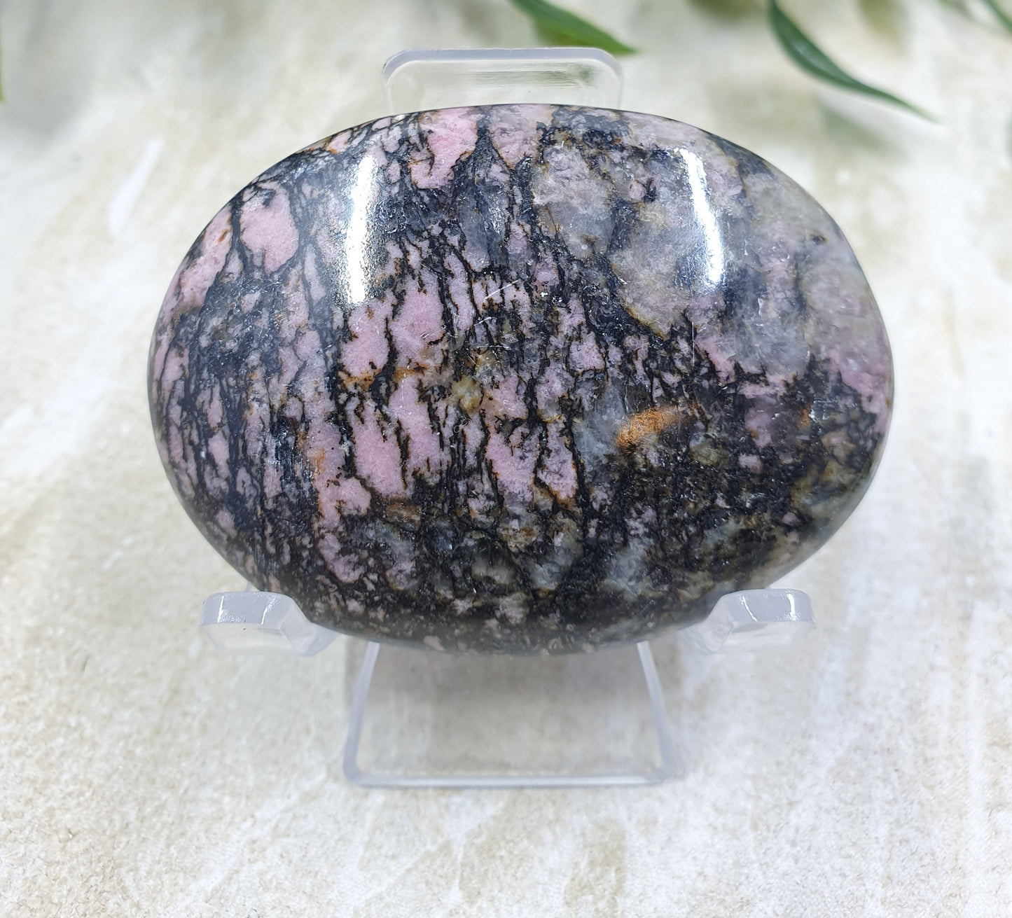 Rhodonite Palm Stones #1