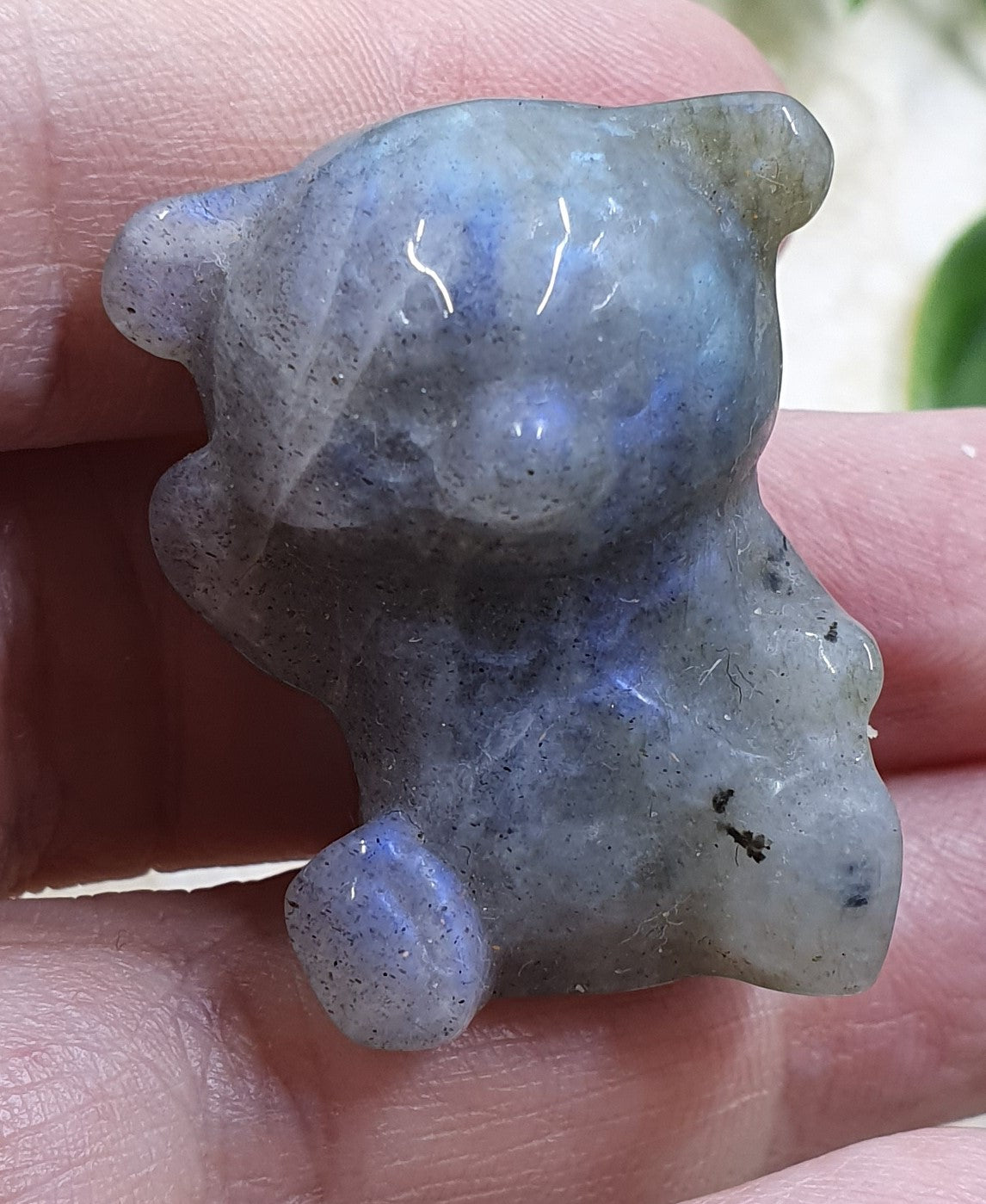 Labradorite Bear Carving