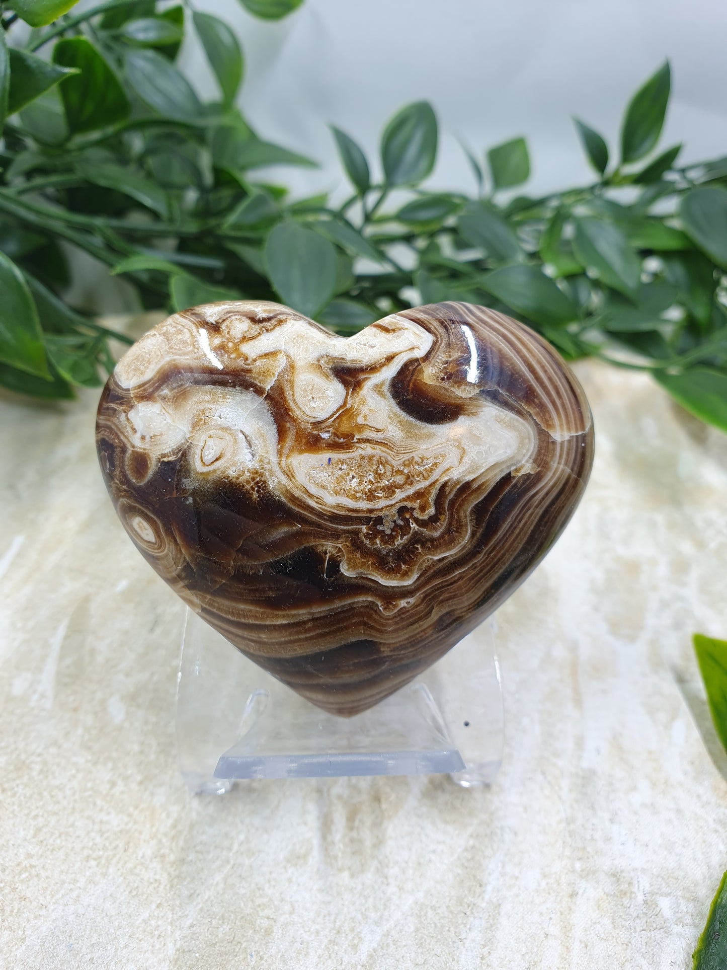 Chocolate Calcite Heart #2