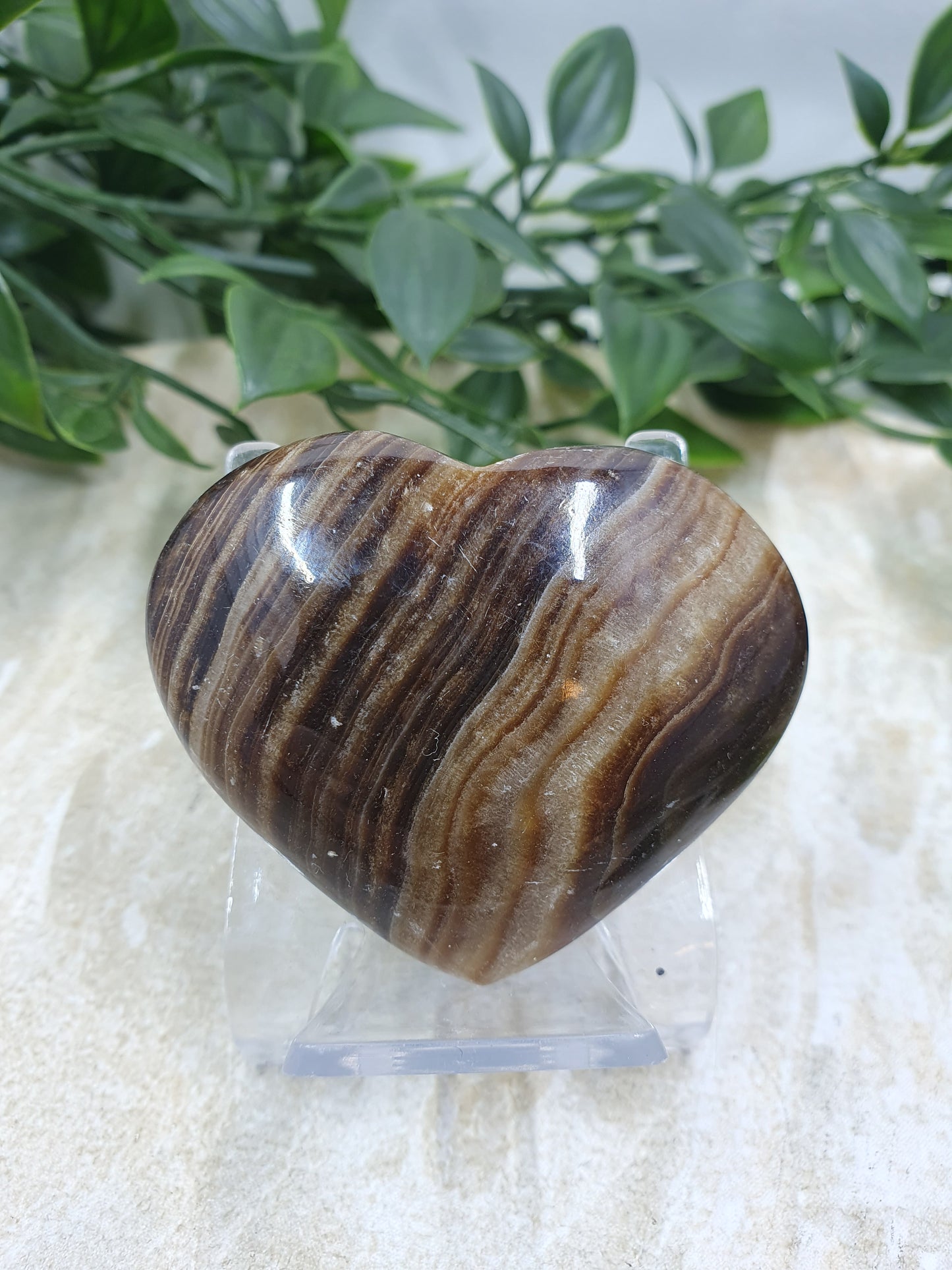 Chocolate Calcite Heart #3