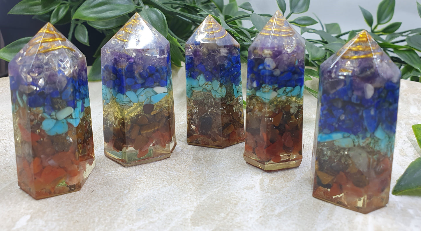 Chakra Orgonite Points