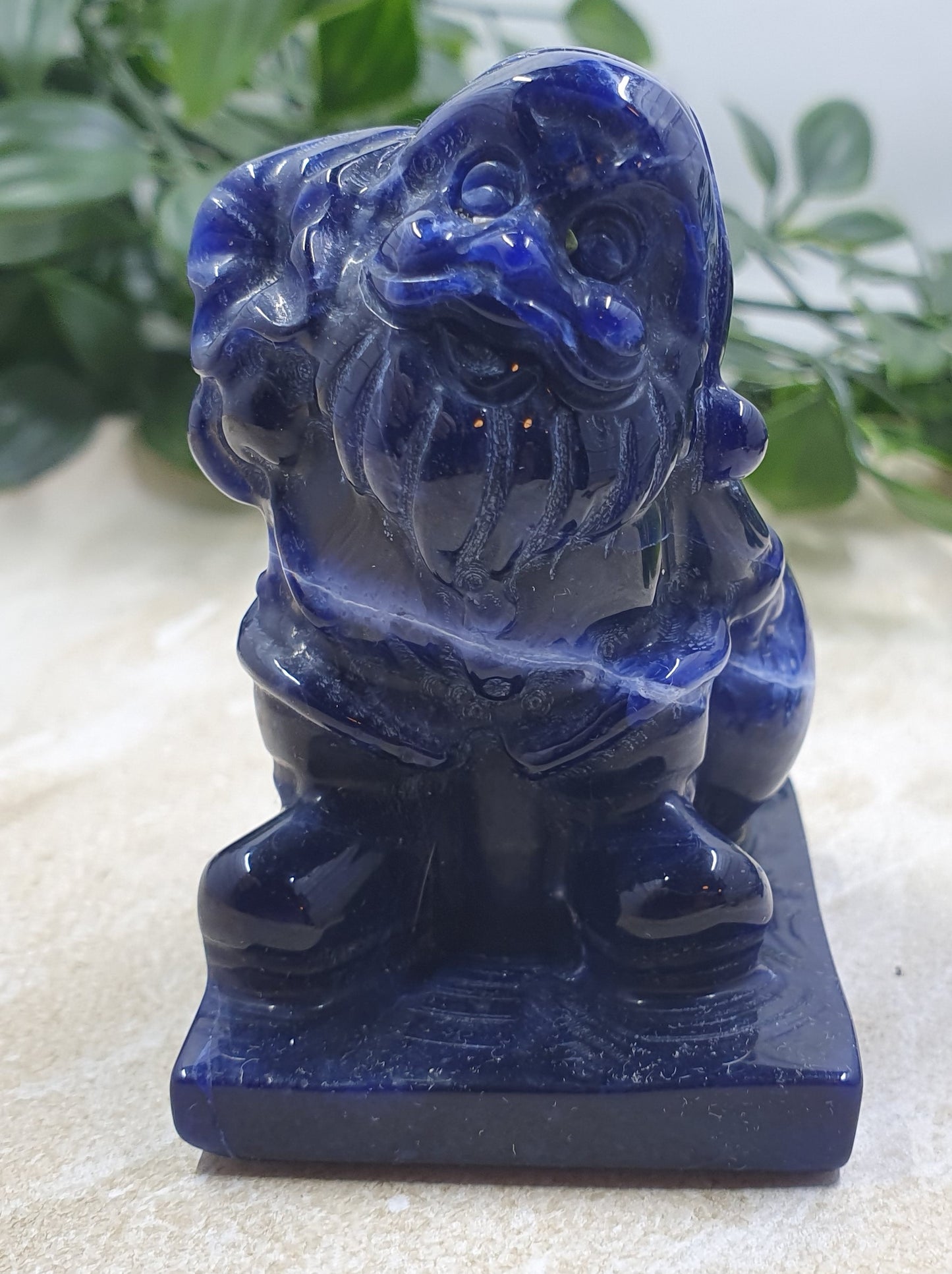 Sodalite Santa Carving #3