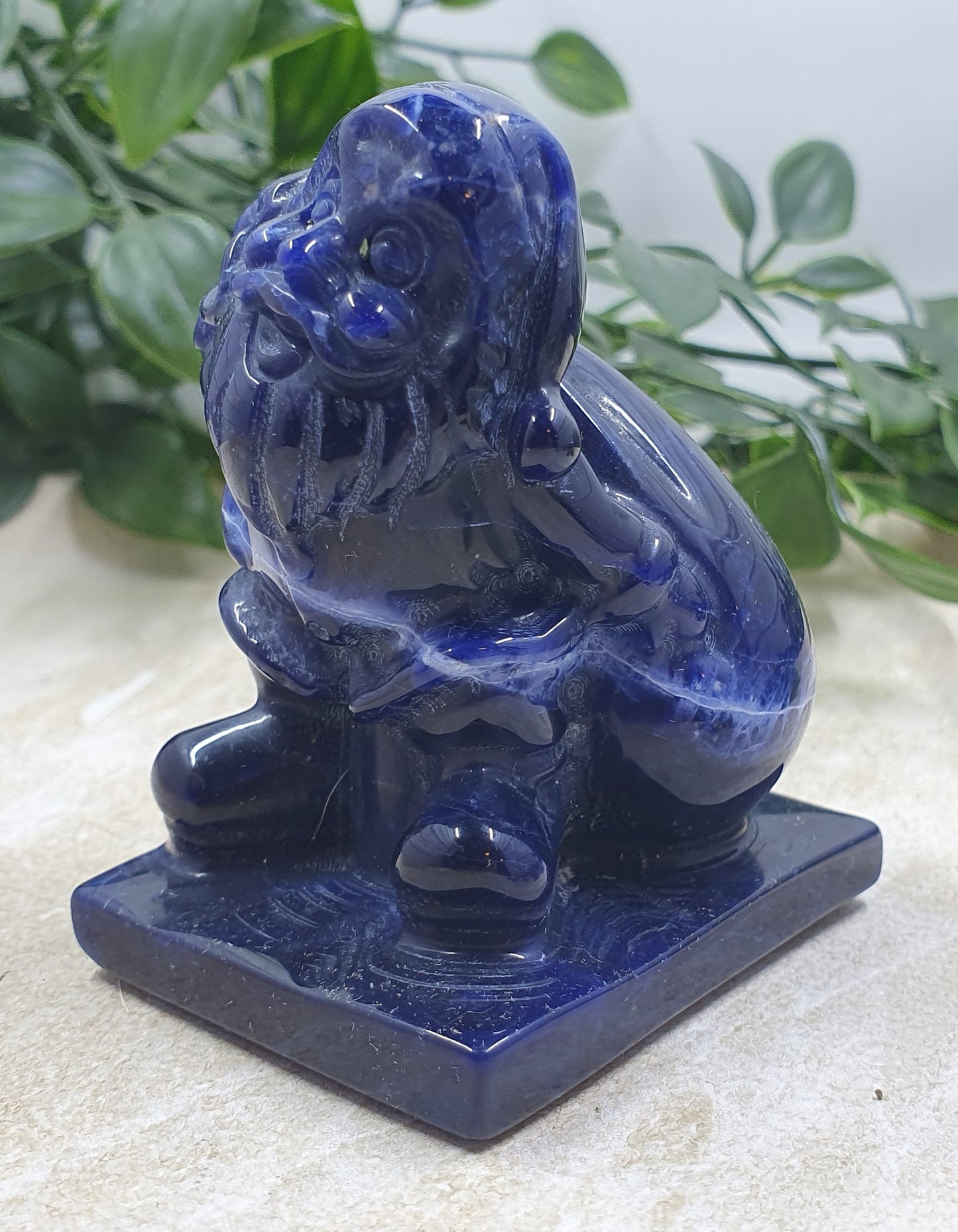 Sodalite Santa Carving #3