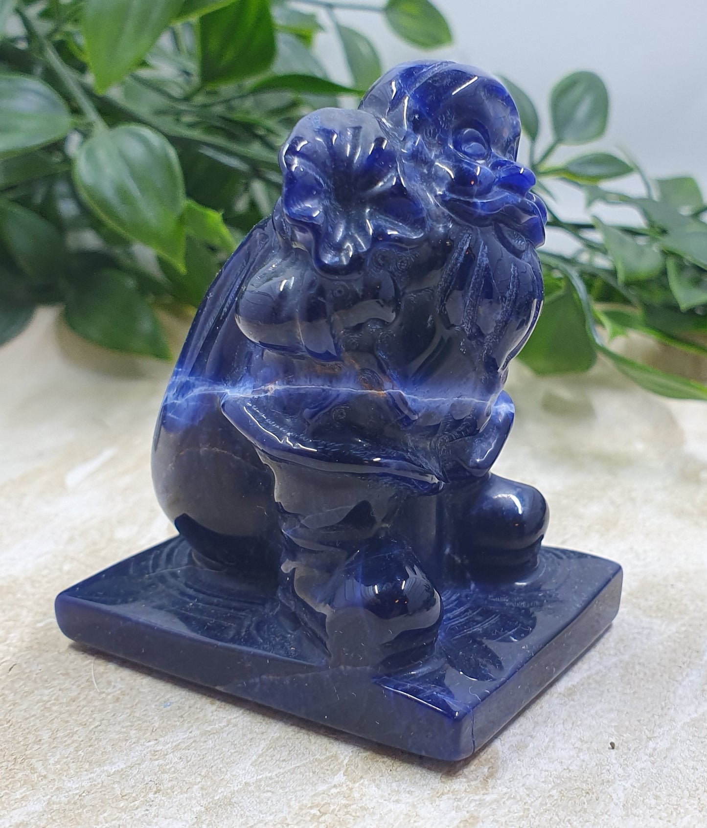 Sodalite Santa Carving #3