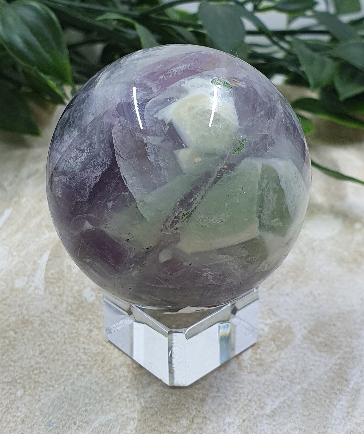 Rainbow Fluorite Sphere #1