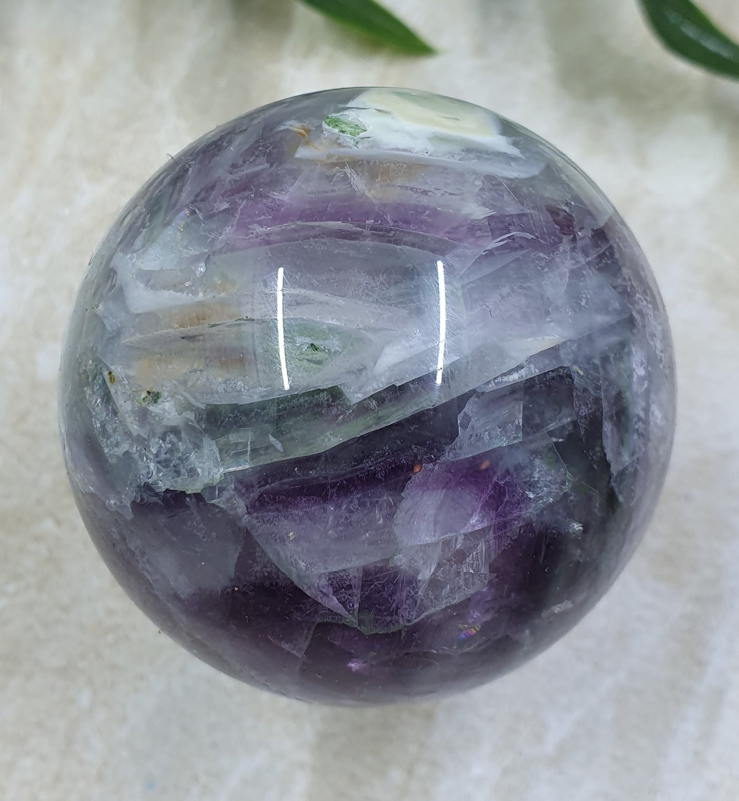 Rainbow Fluorite Sphere #1