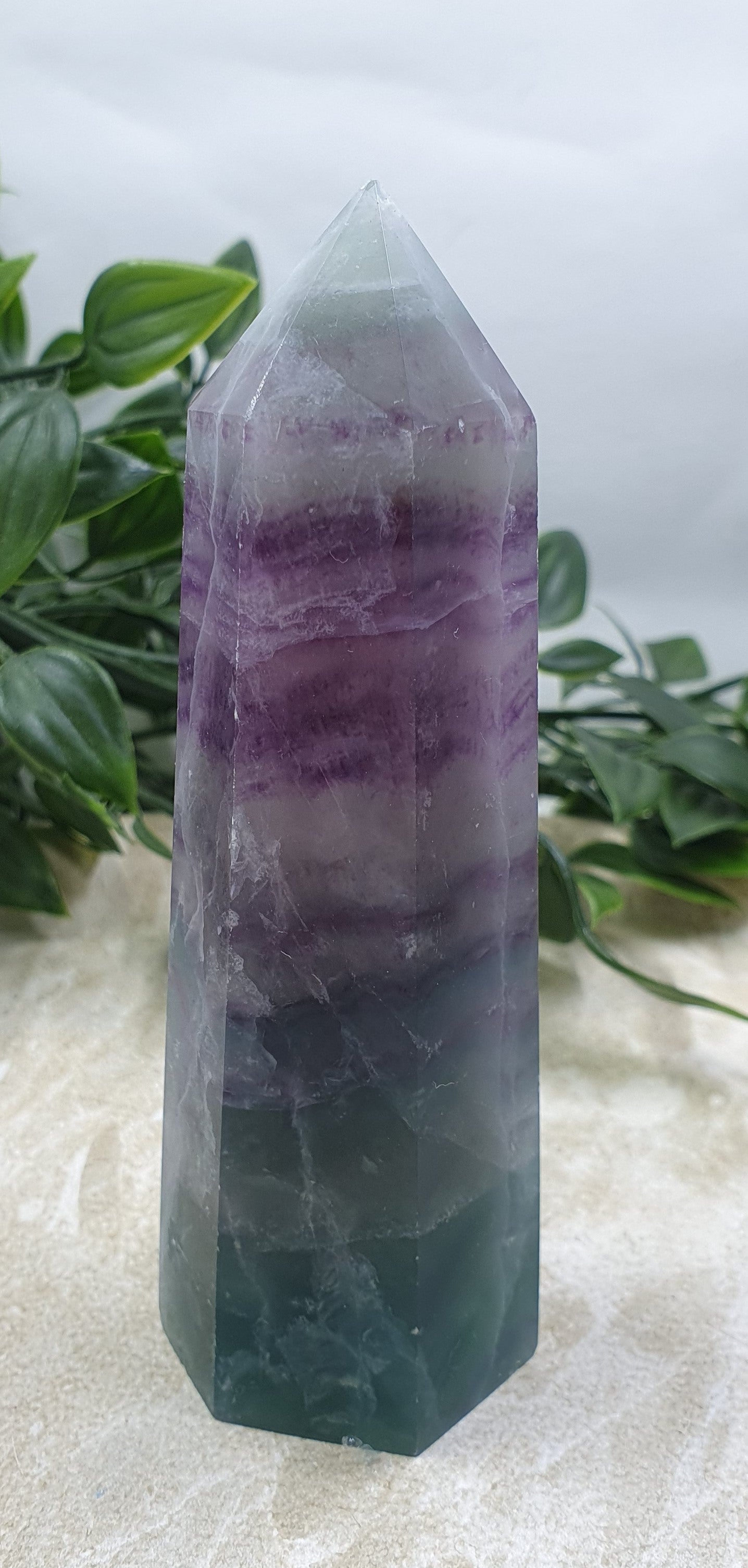 Rainbow Fluorite Point #6