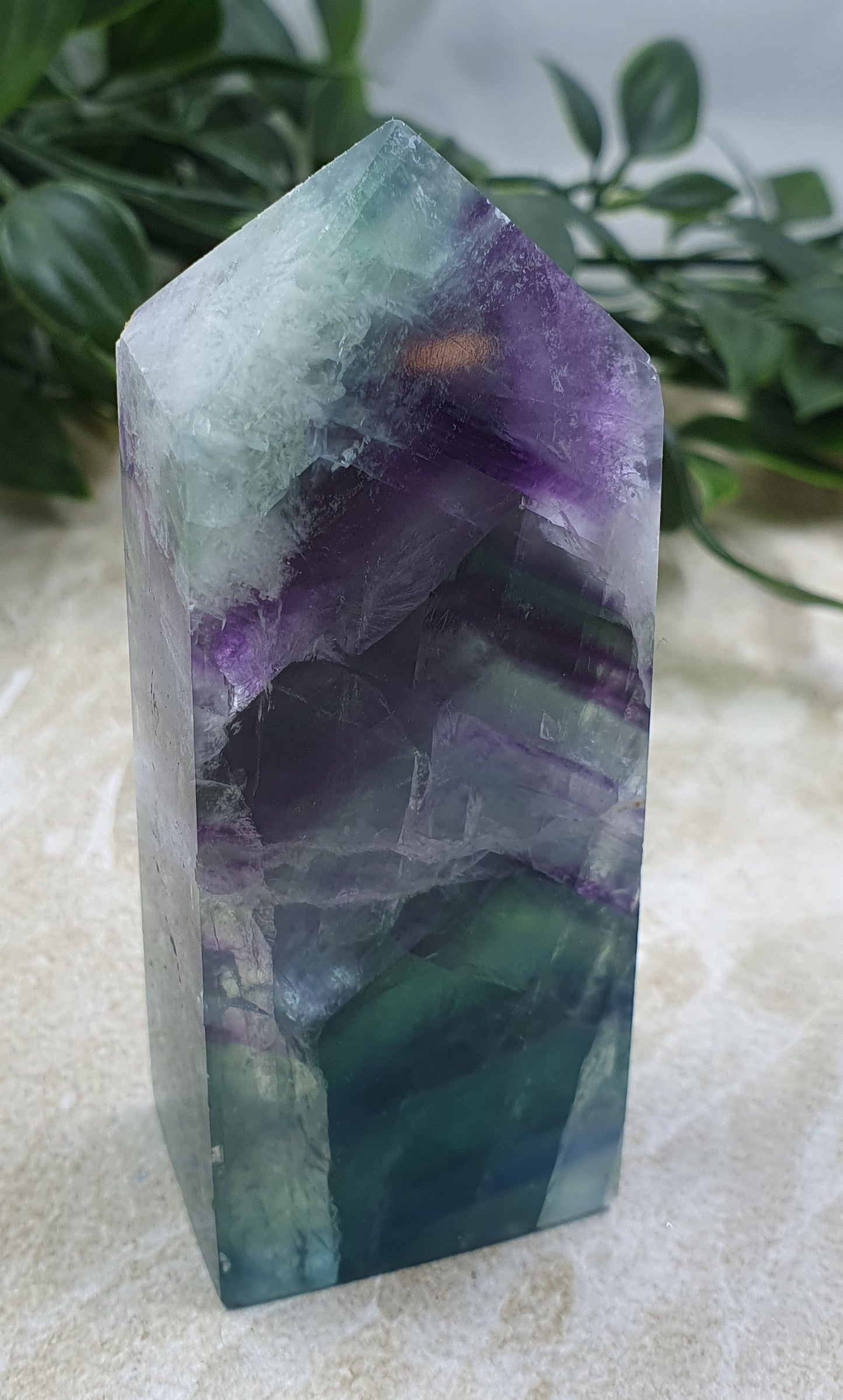 Rainbow Fluorite Point #7