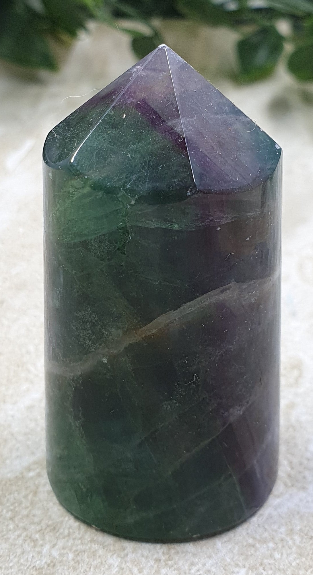 Rainbow Fluorite Round Point #10