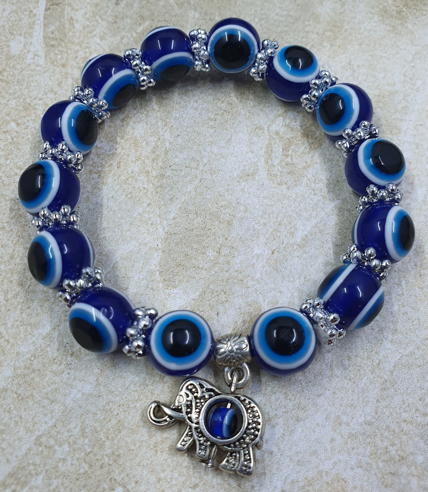 Evil Eye Elephant Charm Bracelet #2