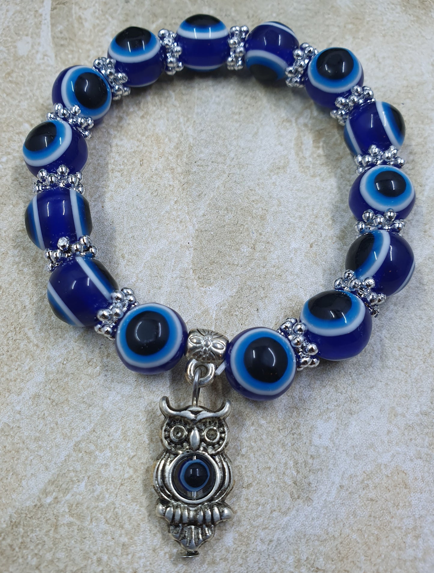 Evil Eye Owl Charm Bracelet #3