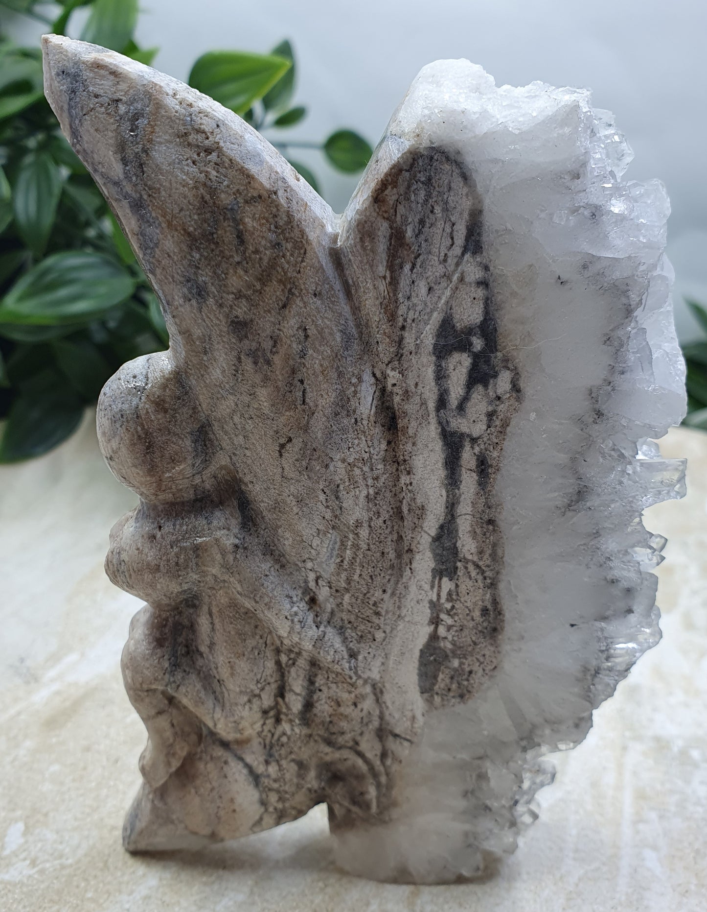 Clear Quartz Angel Carving #3