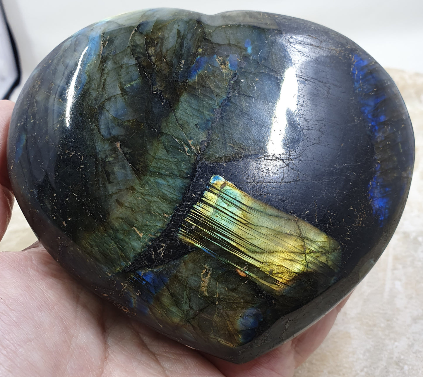 Labradorite Heart #12