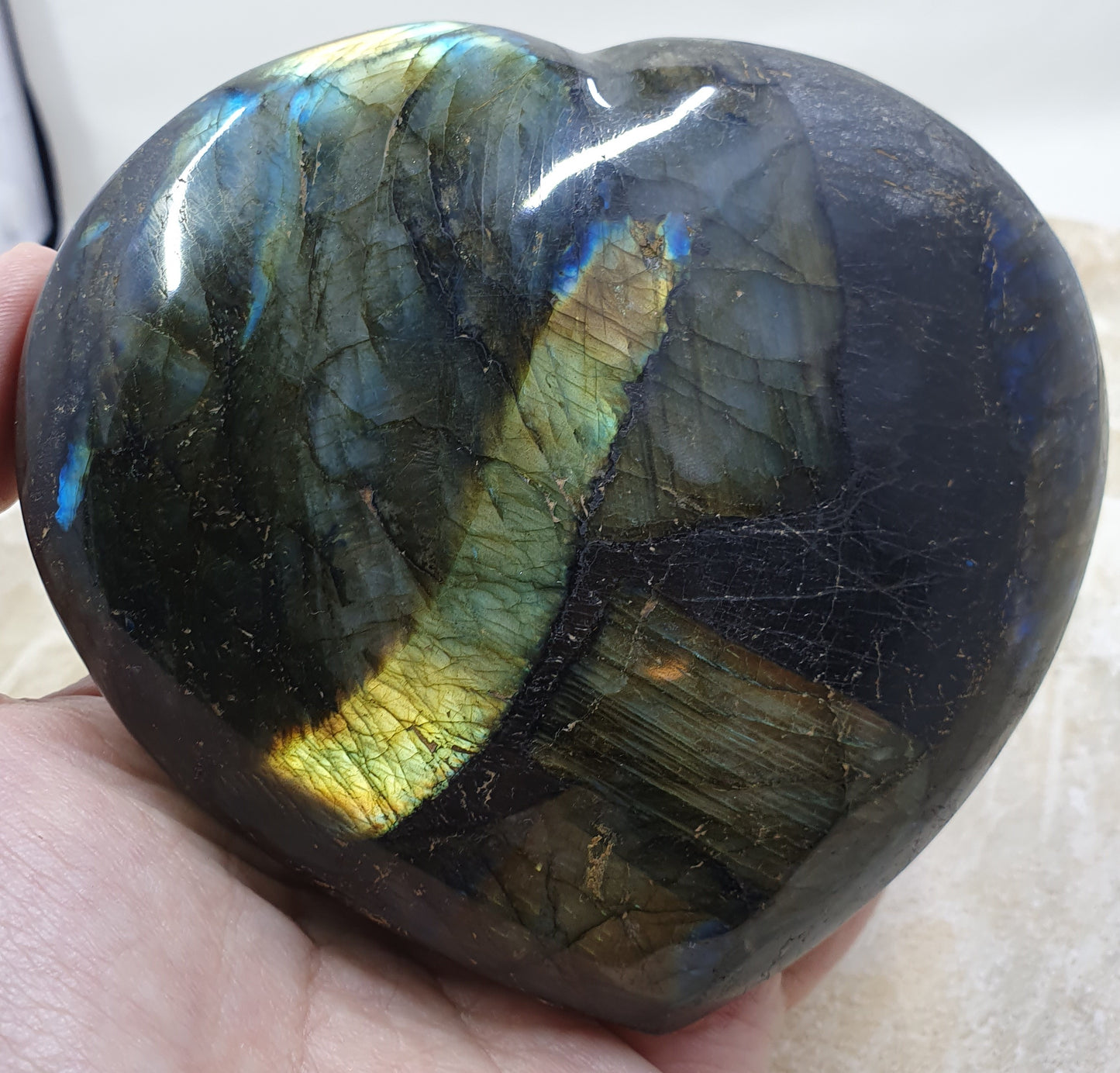 Labradorite Heart #12