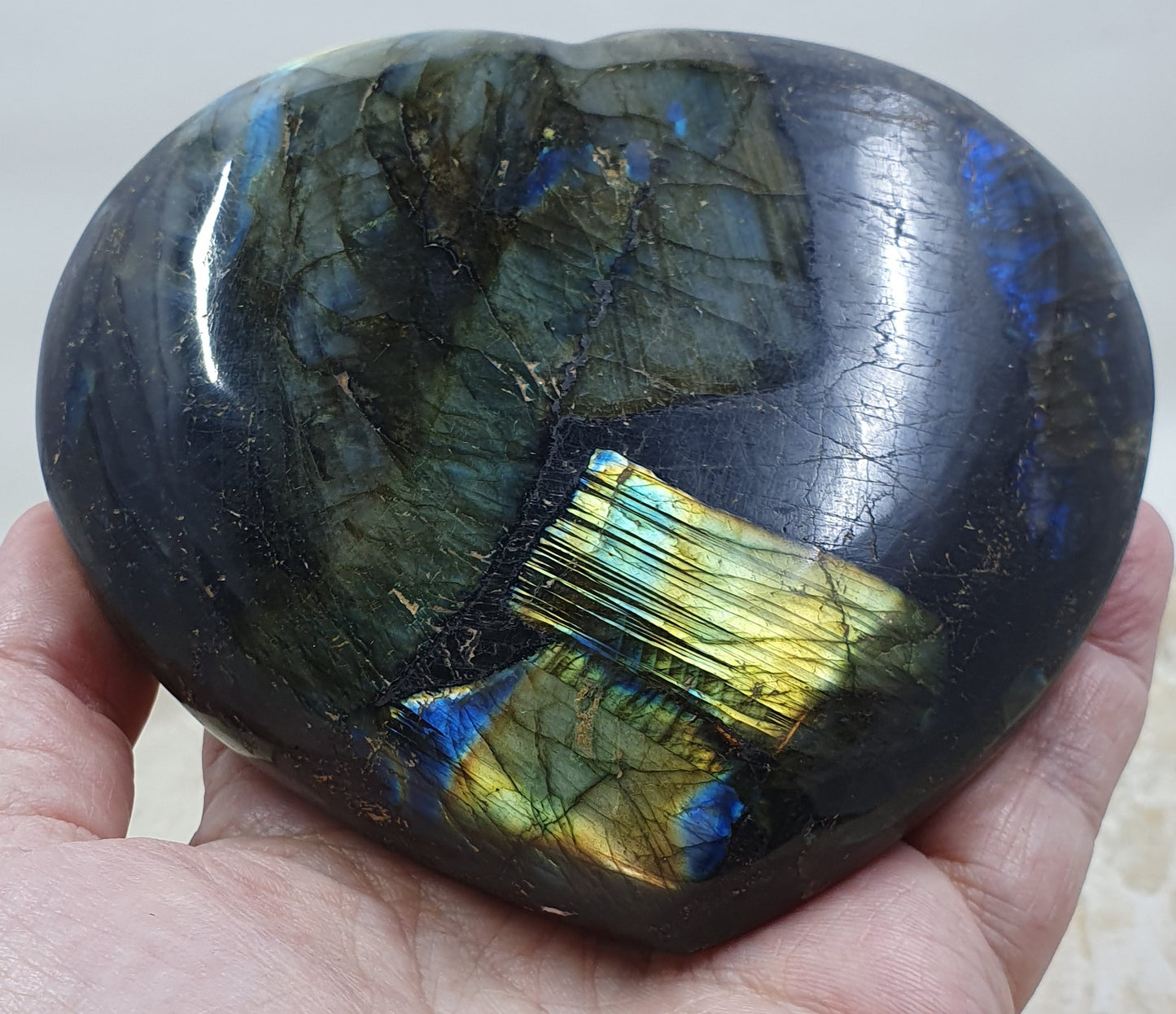 Labradorite Heart #12