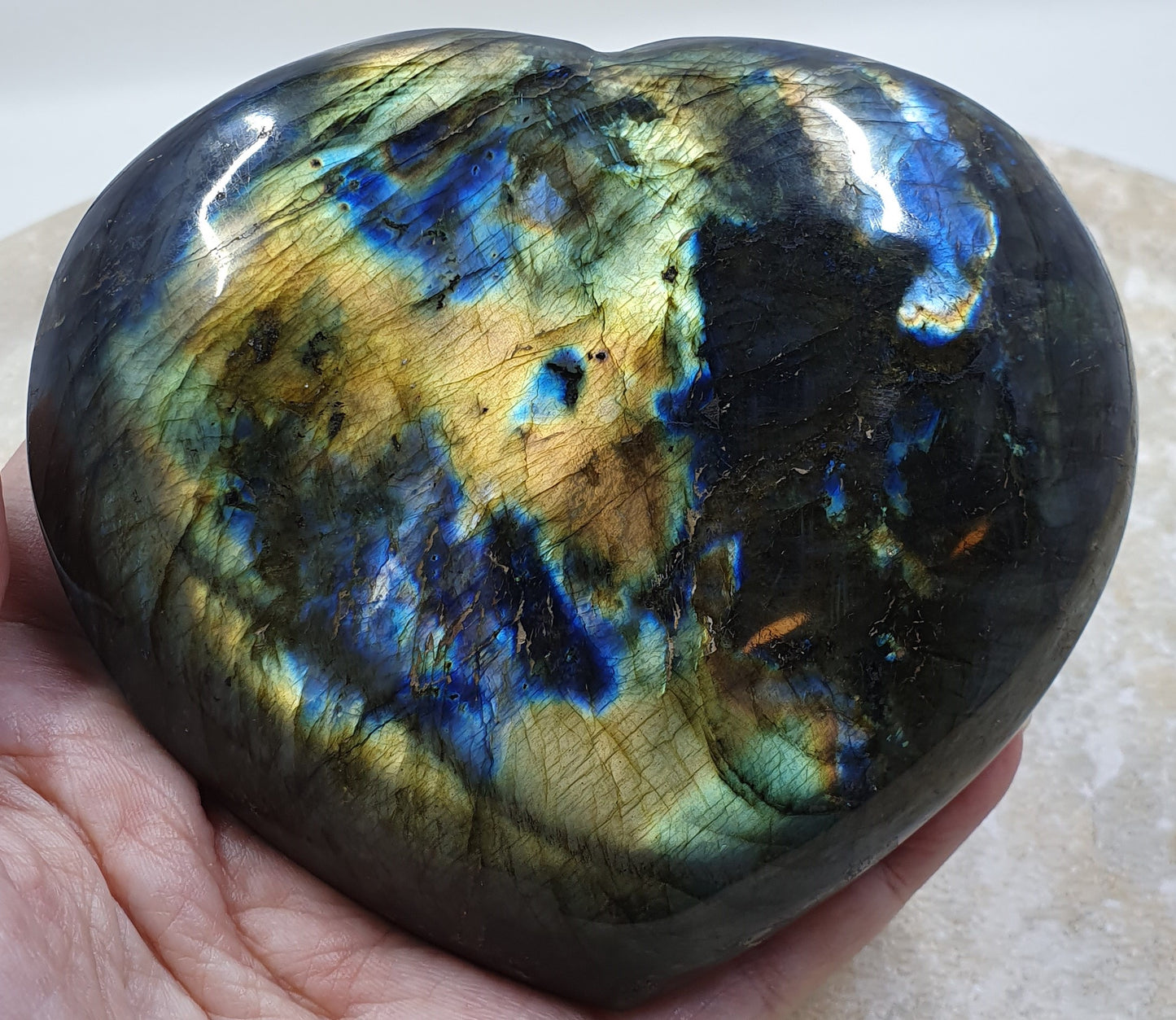 Labradorite Heart #12