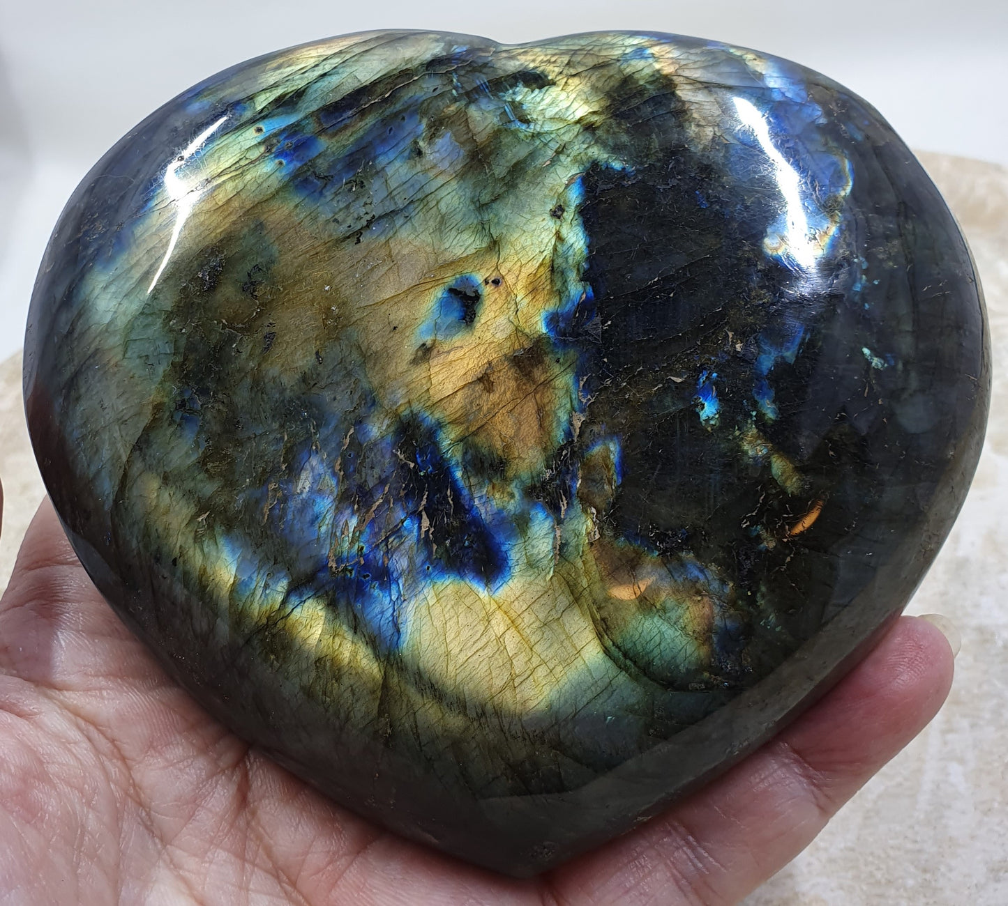 Labradorite Heart #12