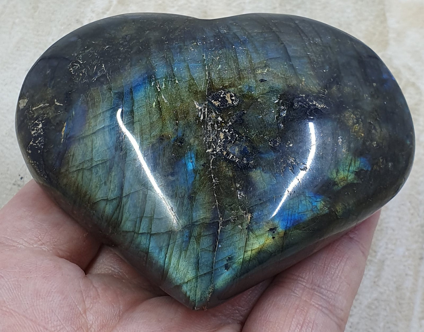 Labradorite Heart #13