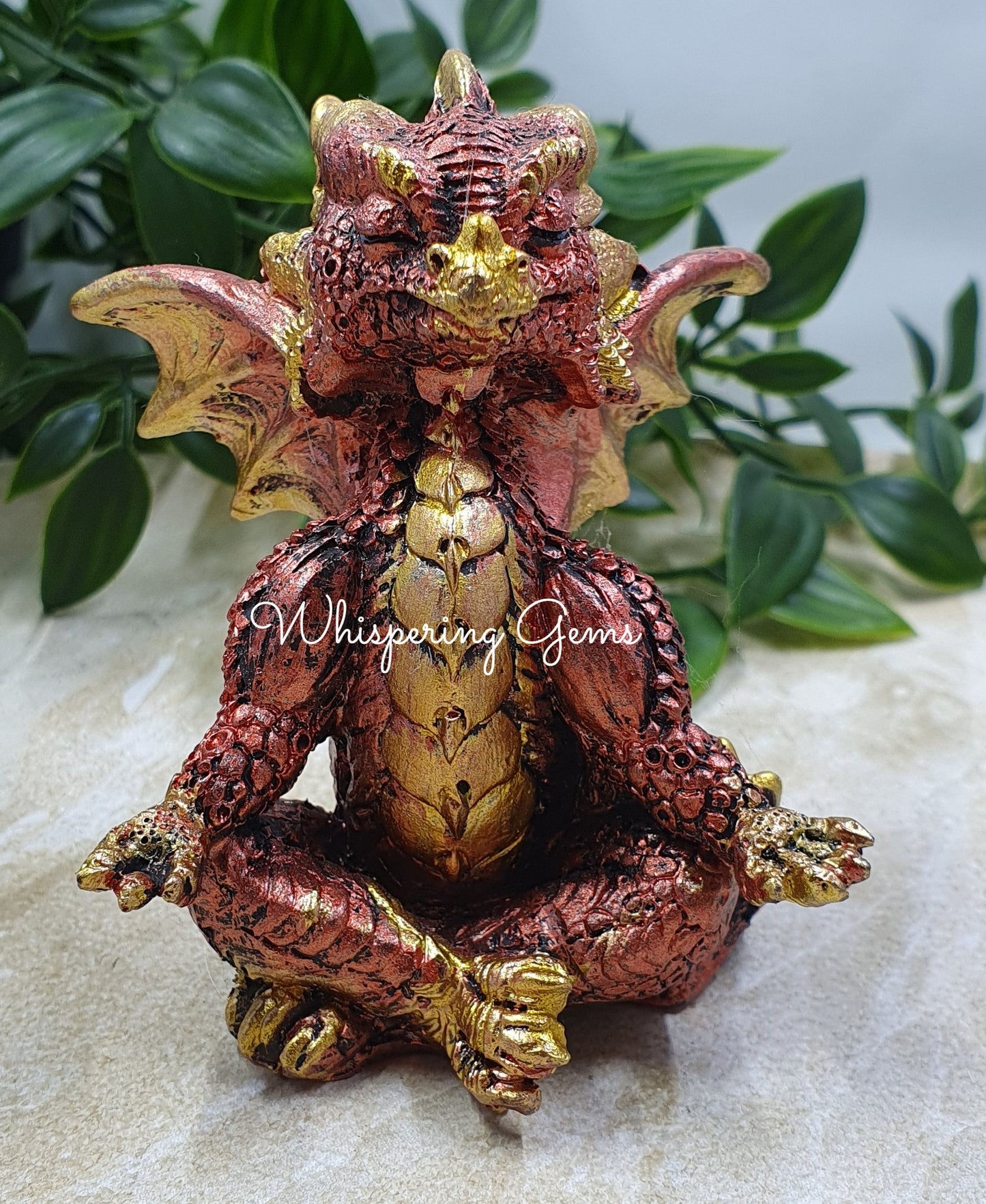 Yoga Posing Dragon - Red