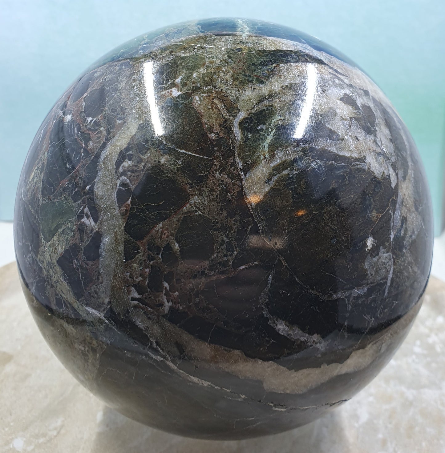 Green Onyx Sphere #1