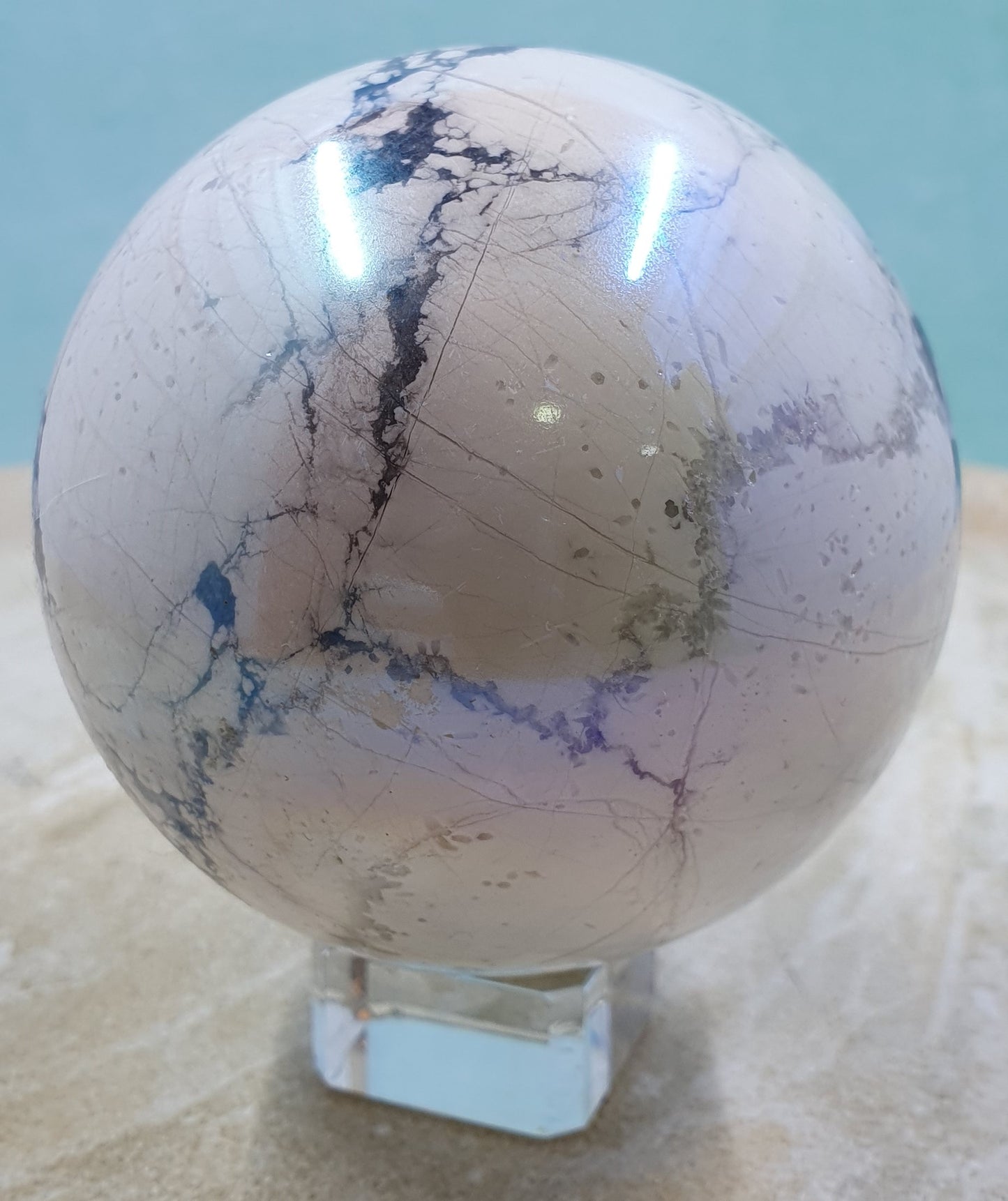 Aura Howlite Sphere #1