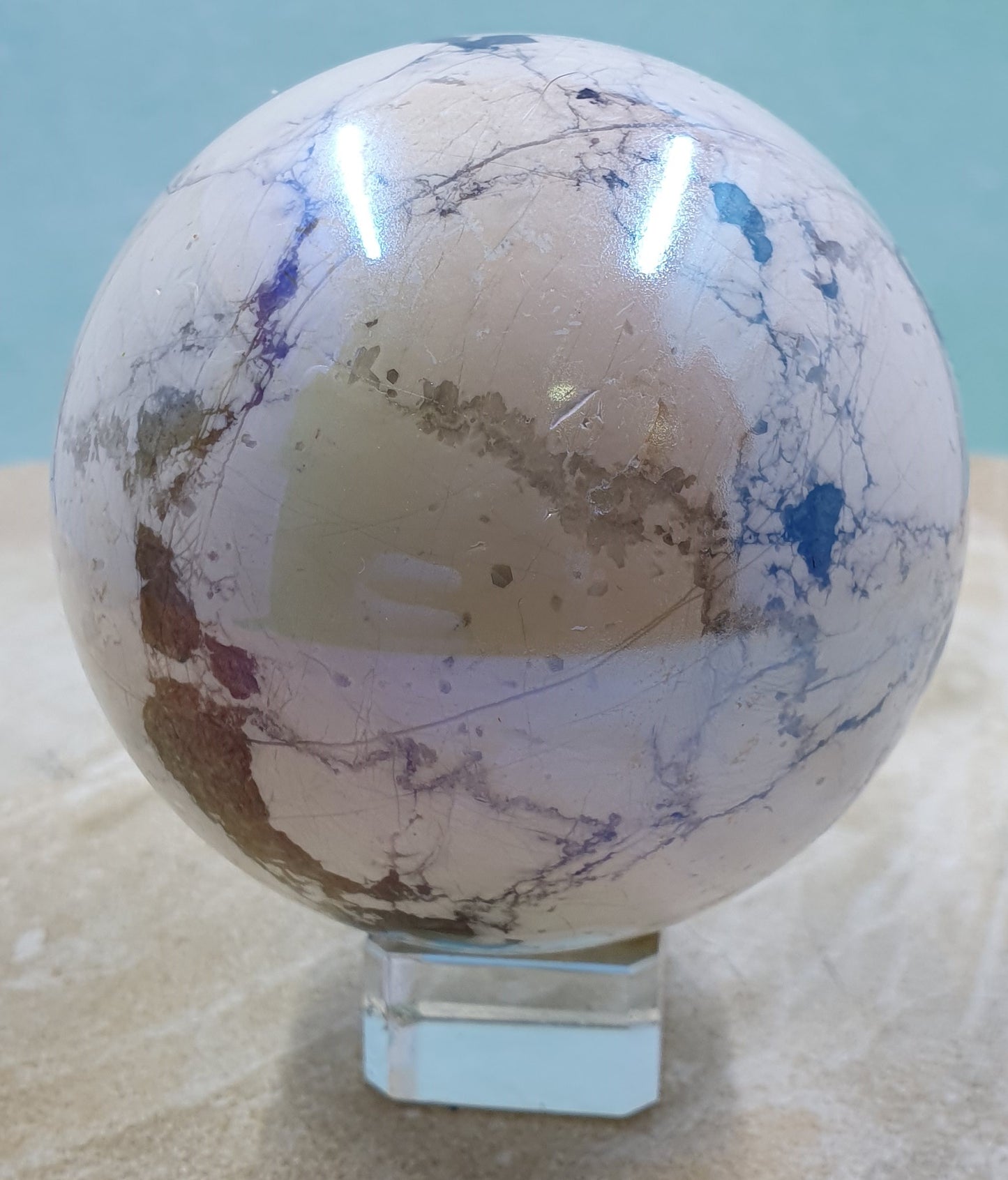 Aura Howlite Sphere #1