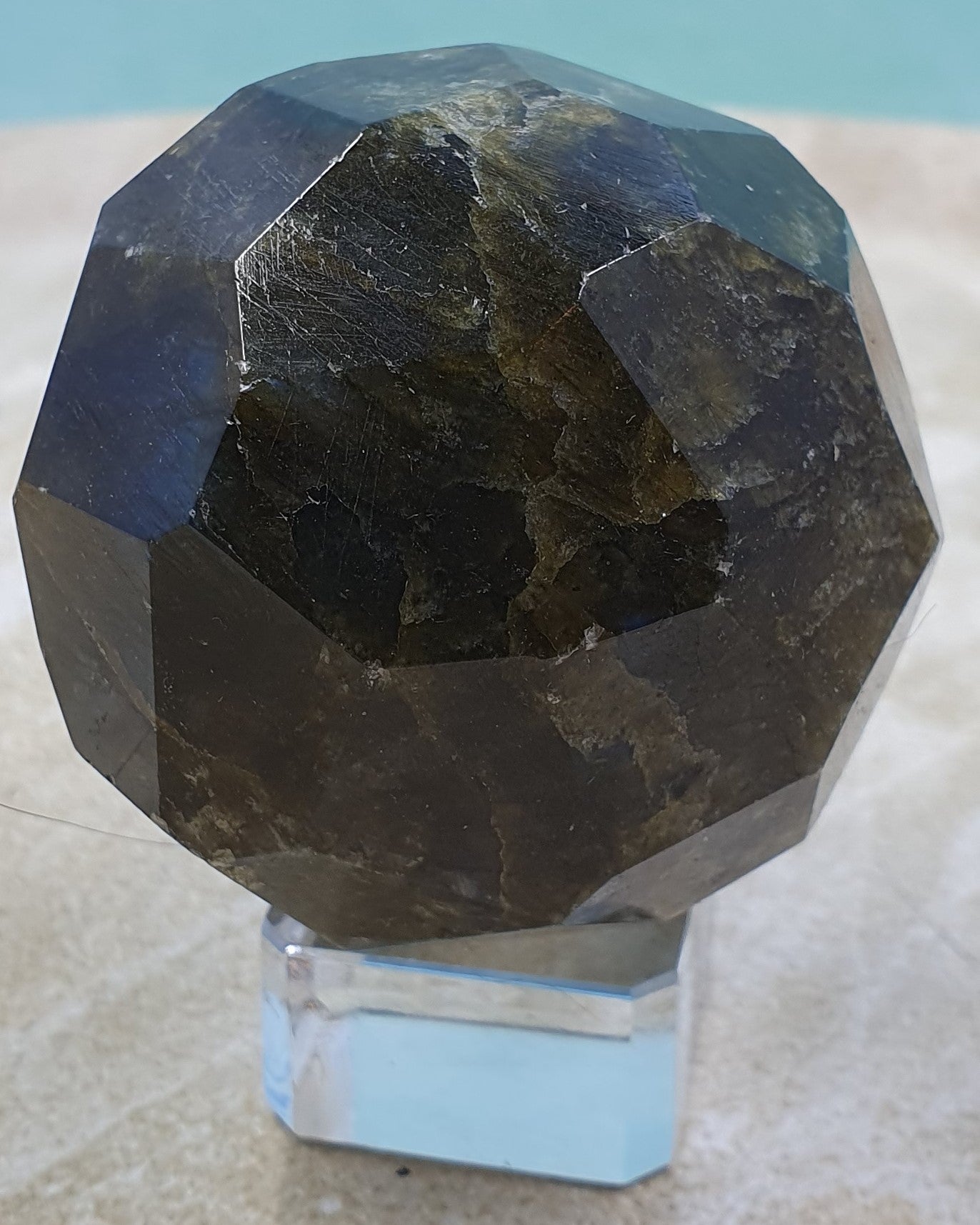 Labradorite Faceted Sphere #8