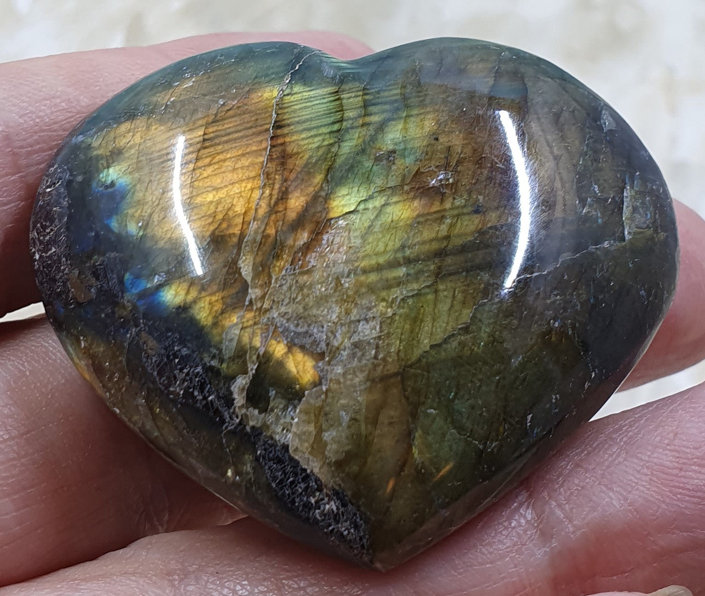 Labradorite Heart #14