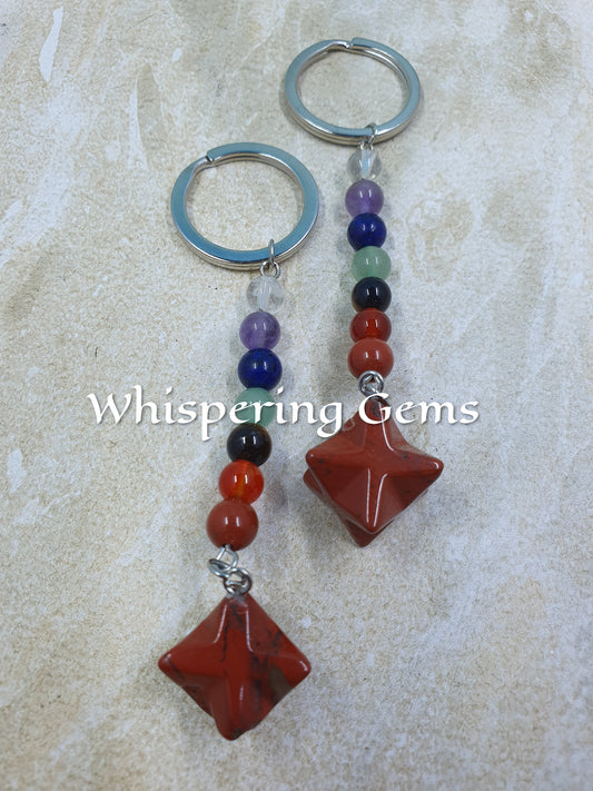 Red Jasper Chakra Keychain