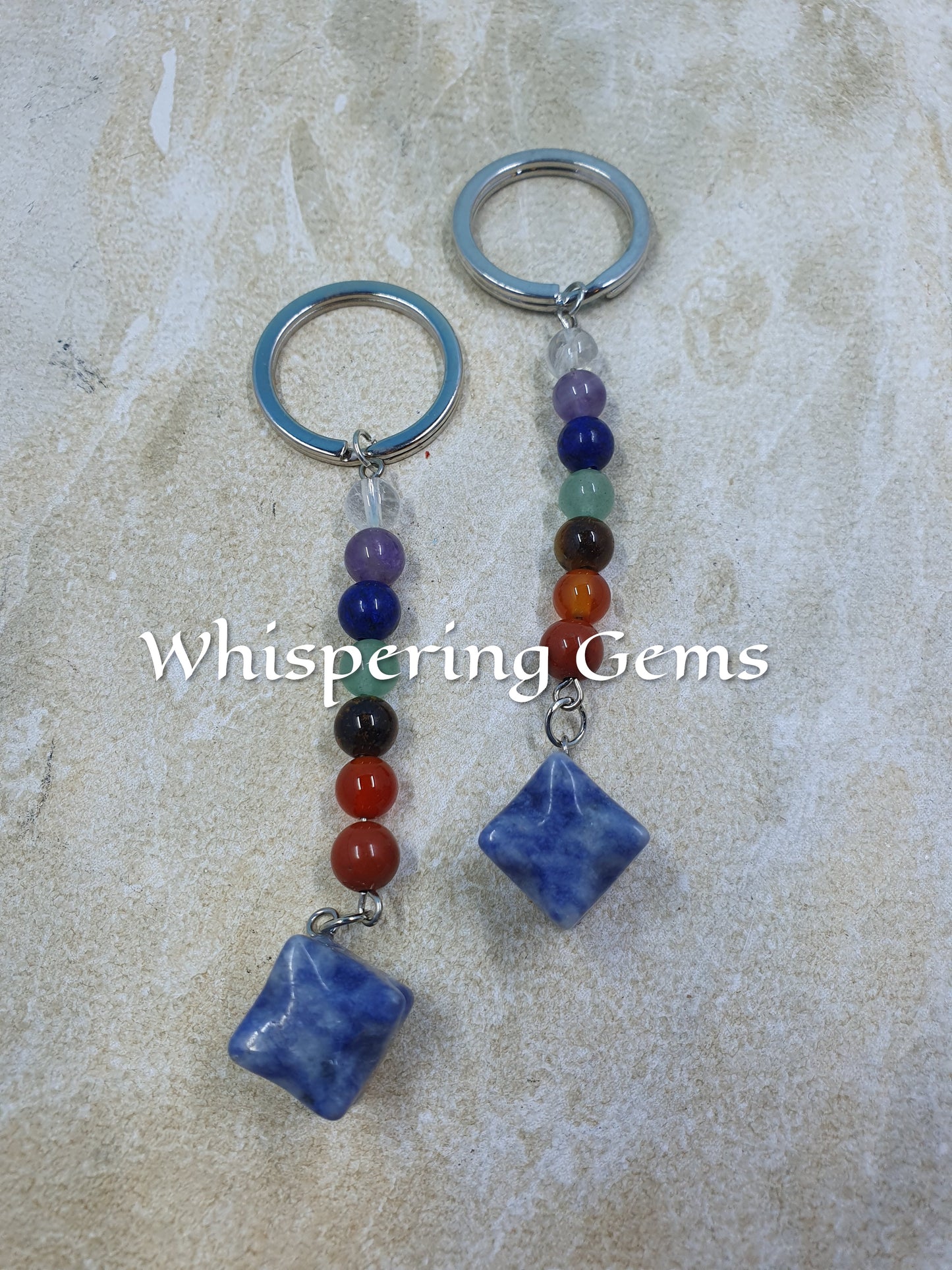 Sodalite Chakra Keychain